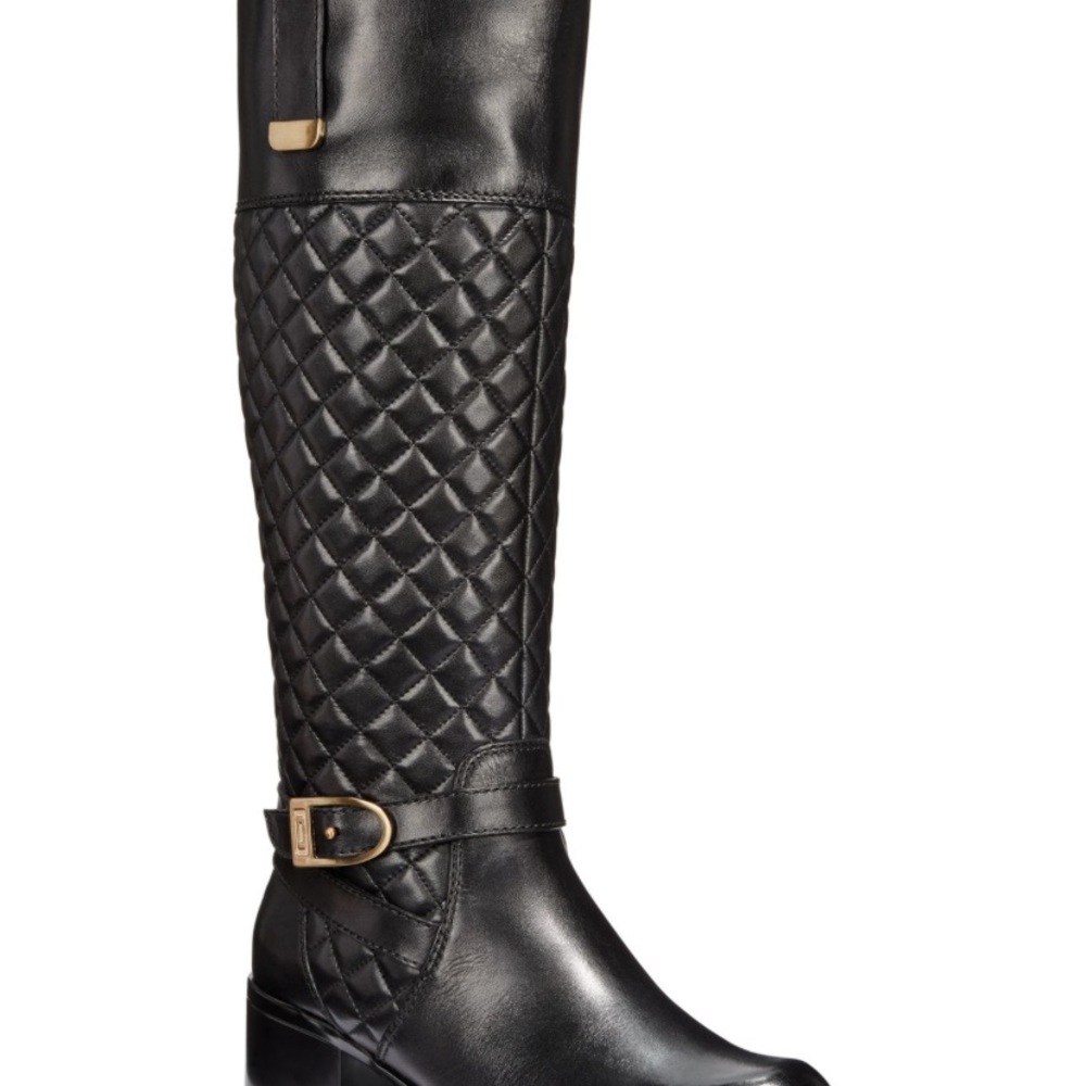 Bandolino Black Quilted Over the Knee Boots